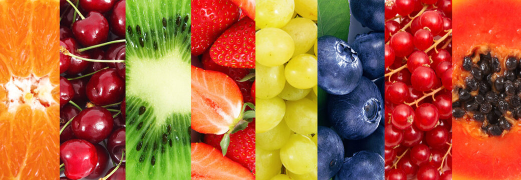Fototapeta arcobaleno di frutta