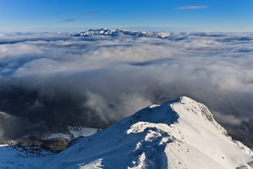 Fototapeta premium winter mountain landscape