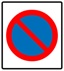 no parking symbol, Vector illustration.