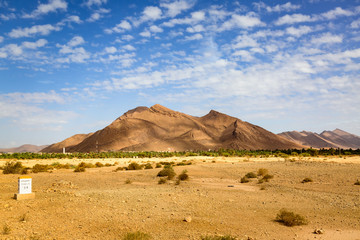 Typical landscape of southern Morocco.