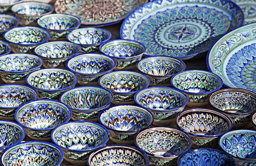 Ceramic dishware, Uzbekistan