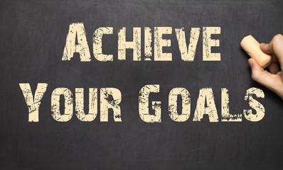 Human Hand Writing Achieve Your Goals