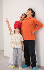 Three brother posing together