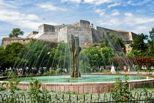 The new Fortress in Corfu, Greece.