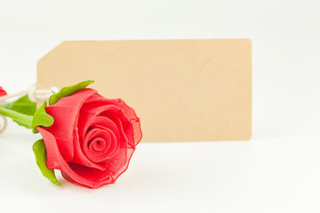 artificial red  rose