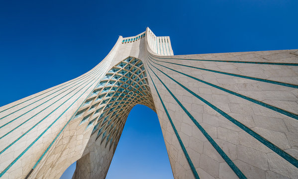 Azadi Tower In Tehran City, Iran