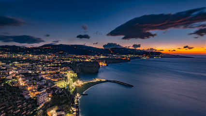 Panorama Sorrento by night