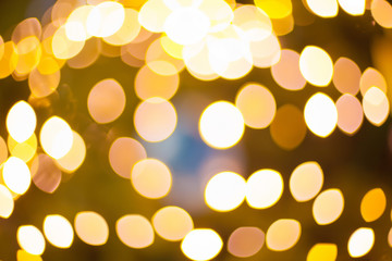 defocused bokeh lights, evening stot