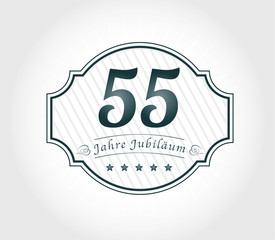 55 Jahre Jubiläum emblem