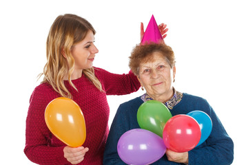 Celebrating birthday together