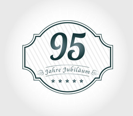 95 Jahre Jubiläum emblem