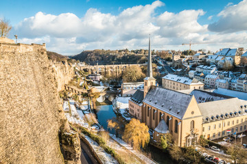 Winter in Luxembourg city 2017