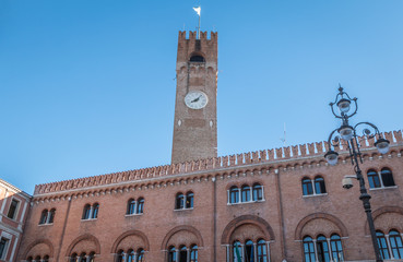 Fototapeta na wymiar Palazzo Vecchio Clock Tower in Florence Italy