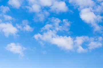 clouds in the blue sky