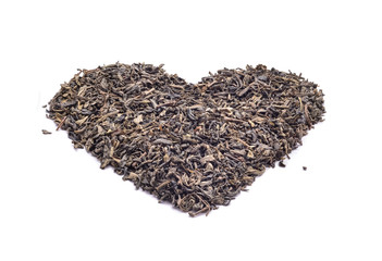 Heart shape black tea