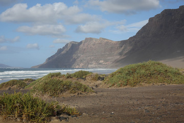 Seaside on Lanzarote Island, Spain