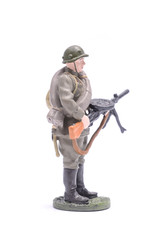 Tin Soldier ground troops isolated on white