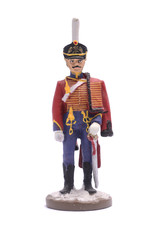 tin soldier  Hussar Life Guard Hussar Regiment, 1812 Isolated on