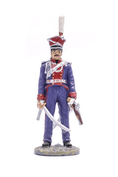 tin soldier Officer Isolated on white