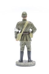 Tin Soldier The Red Army, doctor, 1943 isolated on white