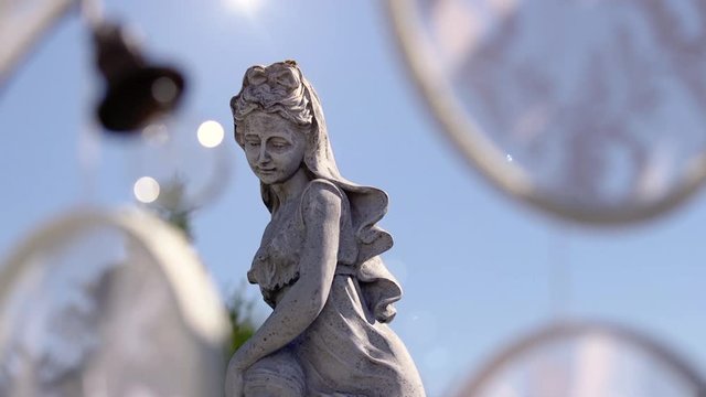 The old woman Statue