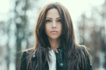 Beautiful woman portrait - close up