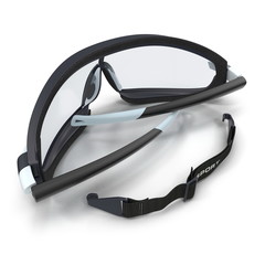 Safety Sport Glasses on white. 3D illustration