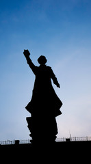 Statue of Piotr Skarga in Krakow - Poland - obrazy, fototapety, plakaty