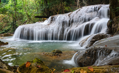 Phatad waterfall, Beautiful waterfall in Deep forest in Thailand.