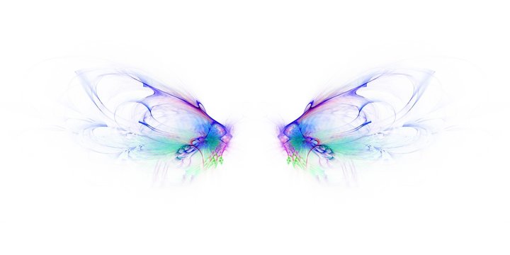 Bunter kreativer Hintergrund - Schmetterlingsflügel 