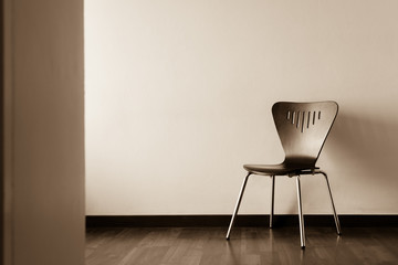 chair in room , vintage tone