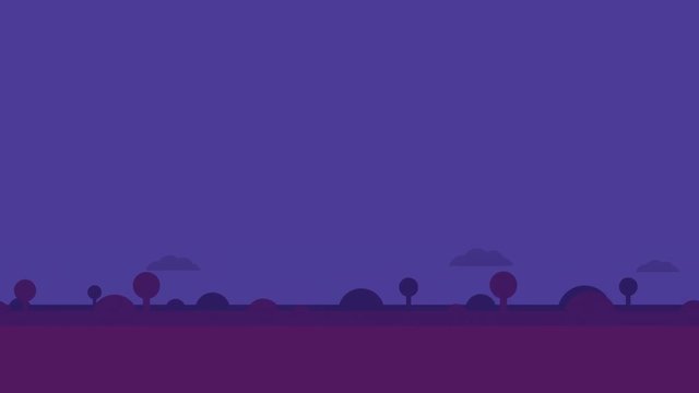 Night forest background. Simple game level location concept. HD looping animation.