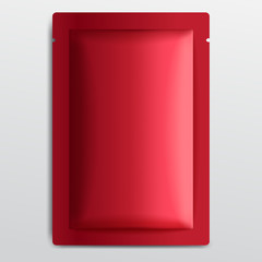 Red Blank Foil Packaging : Vector Illustration EPS10