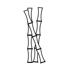 Bamboo icon vector
