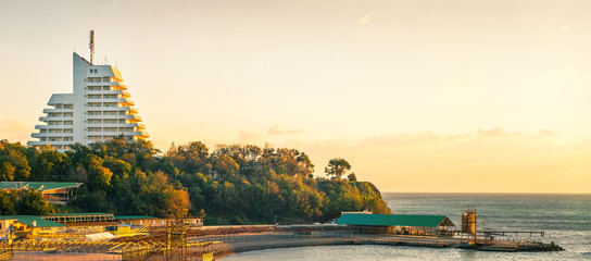 the Little Bay in Anapa, Russia, off-season