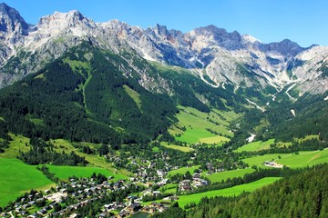 Blick von der Hochmaisalm auf Hinterthal