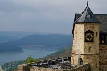 castle of Waldeck with the Edersee