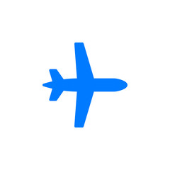 Plane, aircraft icon vector, filled flat sign, solid colorful pictogram isolated on white. Symbol, logo illustration