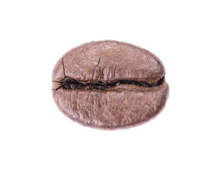 Roasted coffee bean isolated on white background