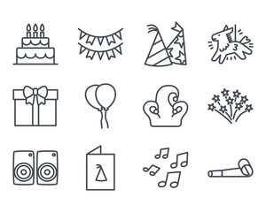 Party Icon Outlined