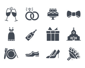 Wedding Icon Silhouette