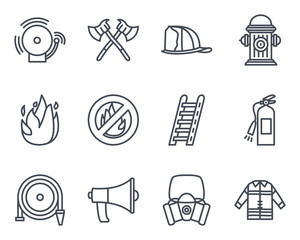 Naklejka premium Firefighter Icon