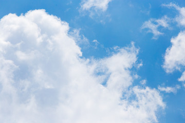 beautiful clouds in the blue sky