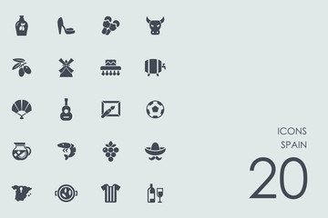 Set of Spain icons