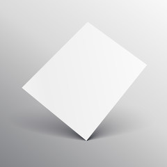 elegant white a4 paper mockup