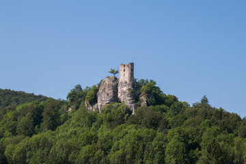 Castle ruin Neideck, Wiesenttal, Franconia, Germany, Europe