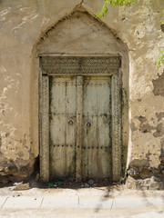 Fototapeta na wymiar Mittlerer Osten, Arabien, Sultanat Oman, Verlassenes Lehmdorf Ibra