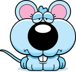 Cartoon Sad Baby Mouse