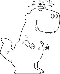 Drunk Cartoon Tyrannosaurus Rex