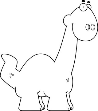 recommend clip art: Smiling Cartoon Apatosaurus